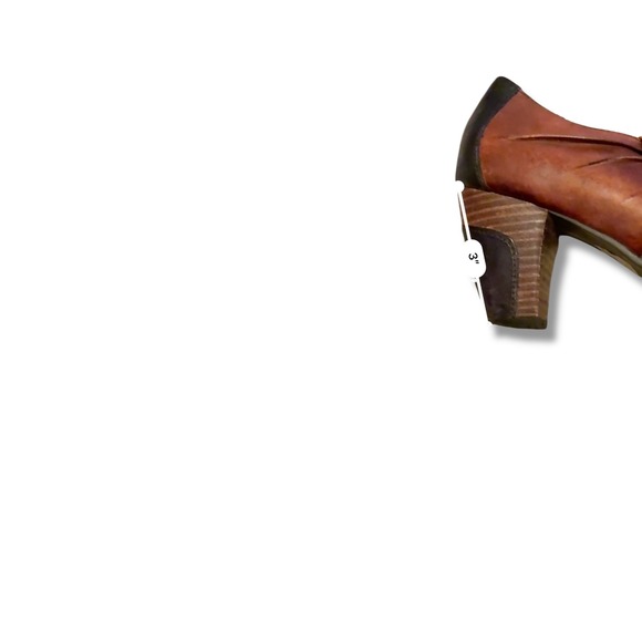 L'Artiste Spring Step Joella‎ Shoes Size 39 Brown Leather Heels Button Detail - Picture 13 of 13